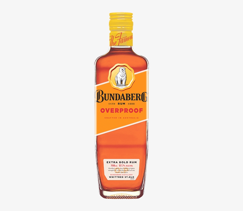 Bottle Bundaberg Rum Overproof 700ml - Bundaberg Op Rum 1125ml, transparent png download