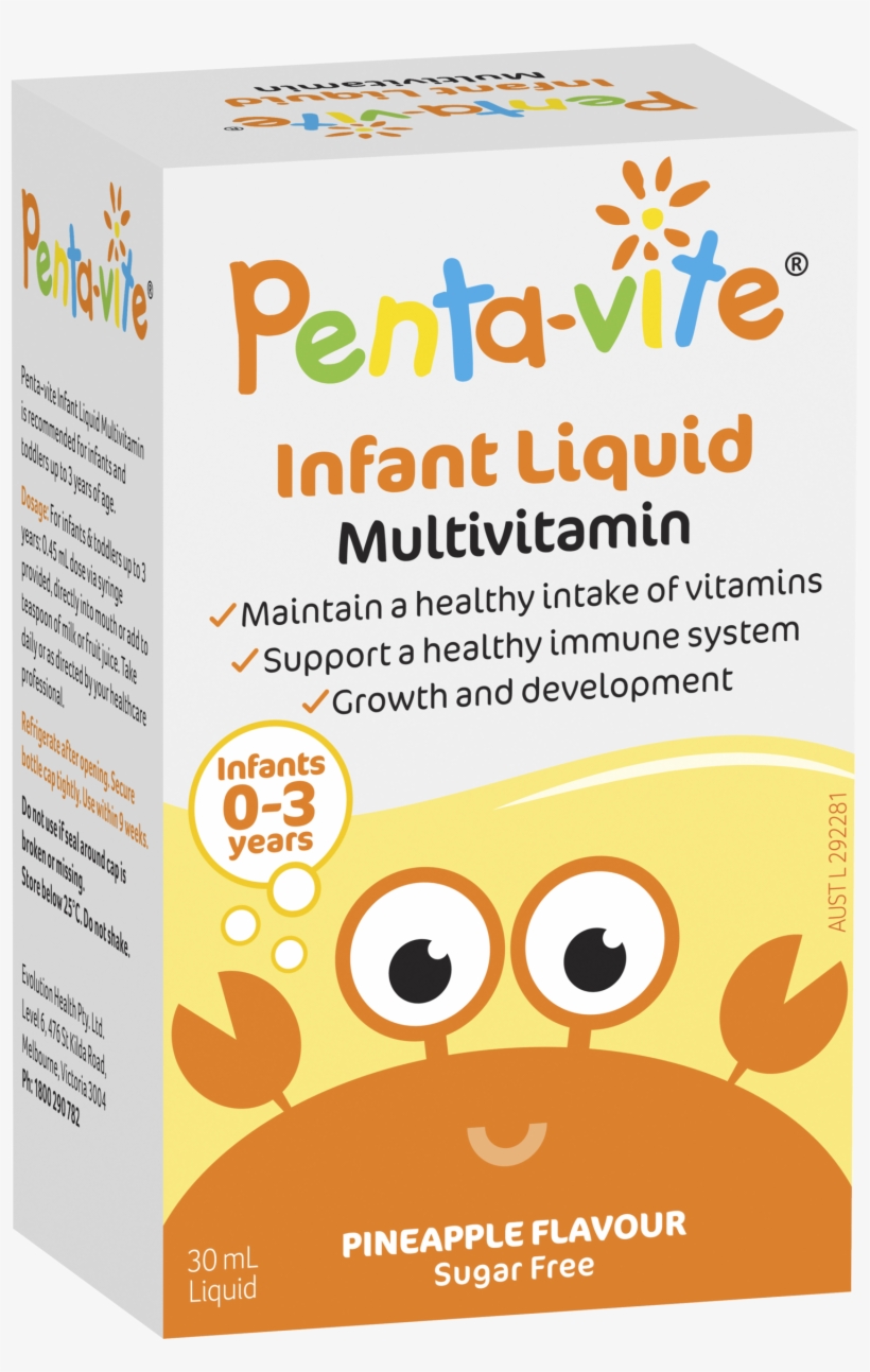 Infant Liquid Multivitamin - Pentavite, transparent png download