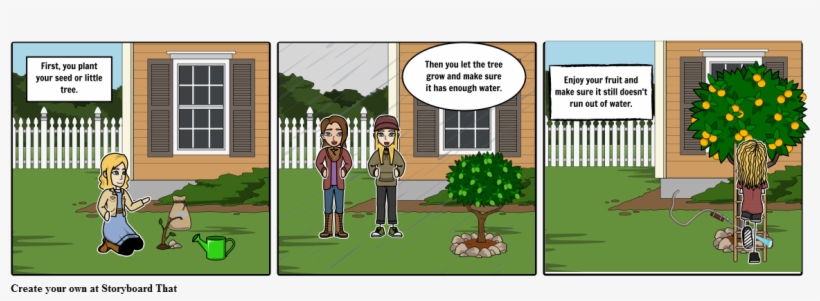 Planting Tree - Cartoon, transparent png download