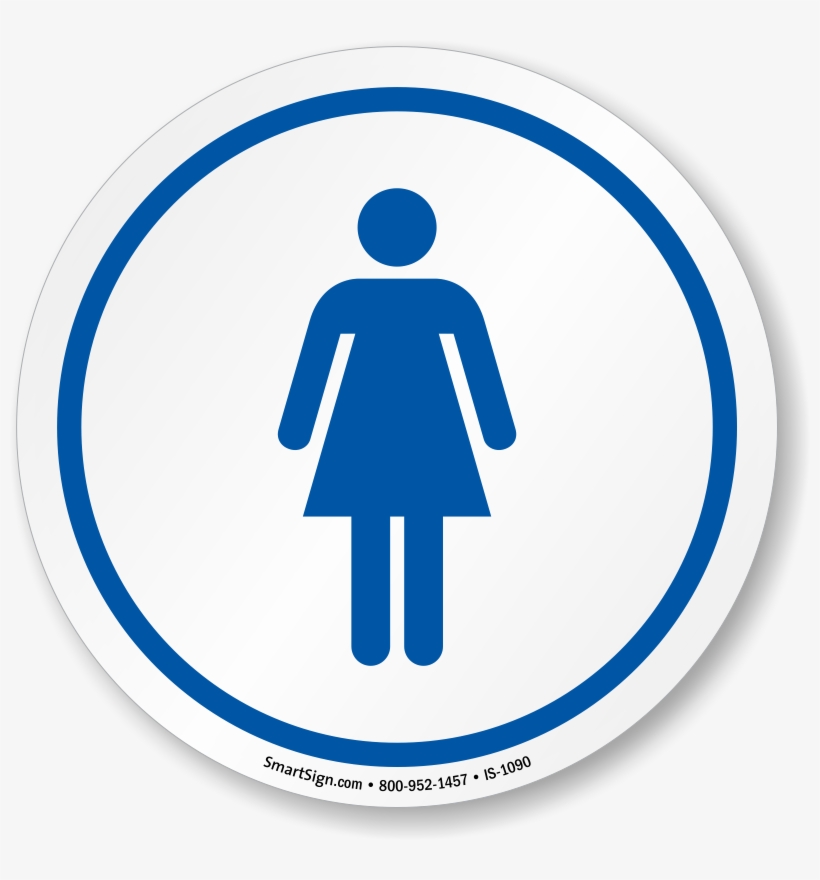 Women's Restroom Iso Circle Sign - Millennium Park, transparent png download
