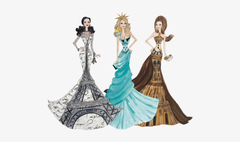 Dolls Of The World® Landmark Collection Limited Edition - Cute Statue Of Liberty Drawing, transparent png download