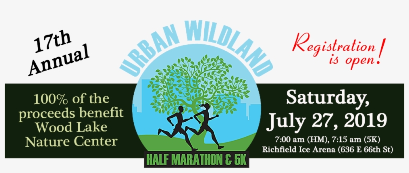 Urban Wildland Half Marathon And 5k - Graphic Design, transparent png download