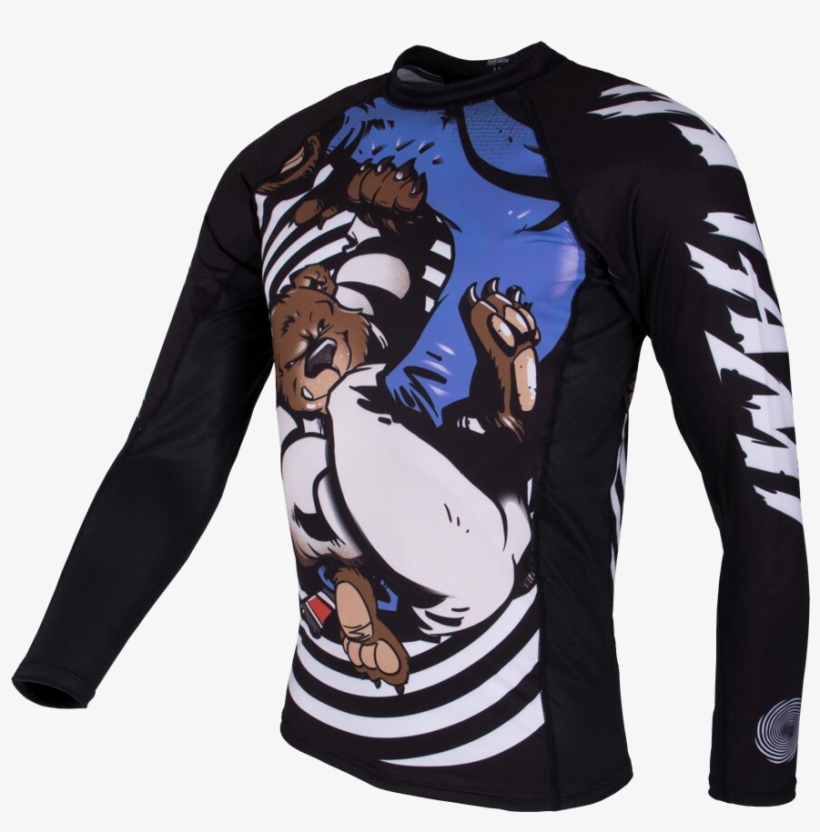Manufacturers - Bear Bjj Rash Guard, transparent png download