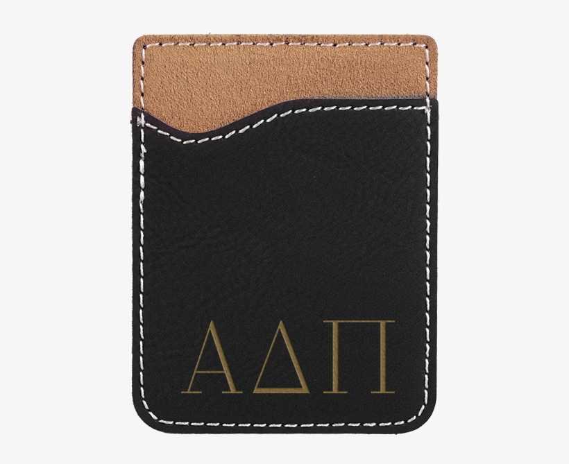 Greek Letters Leatherette Custom Card Caddy Phone Wallet - Wallet, transparent png download