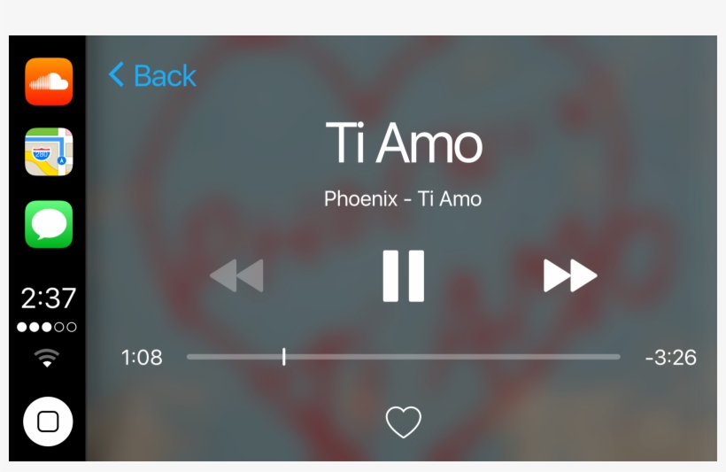 Soundcloud Carplay Song Playing - Soundcloud Carplay, transparent png download