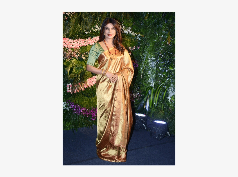 Priyanka Chopra - Priyanka Chopra In Silk Saree, transparent png download
