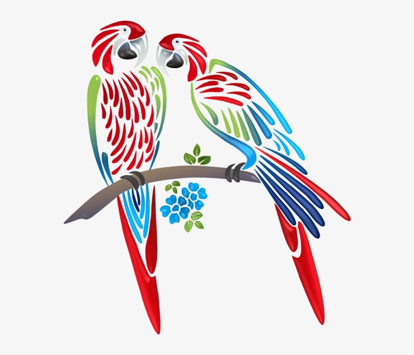 582 X 648 5 - Loro Silueta, transparent png download