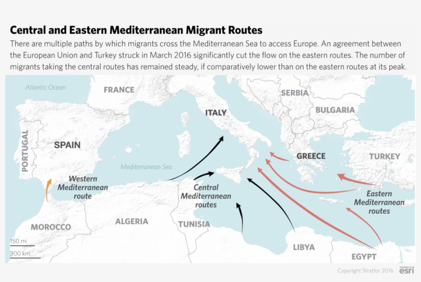 In The Central Mediterranean Route, Brussels Will Try - Atlas, transparent png download