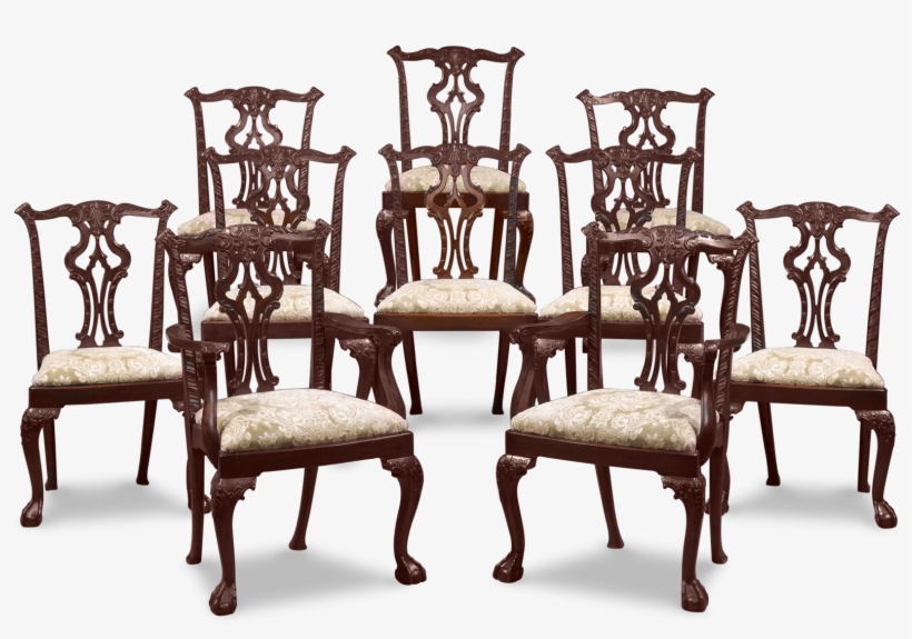 Chippendale-style Dining Chairs - Dining Room, transparent png download