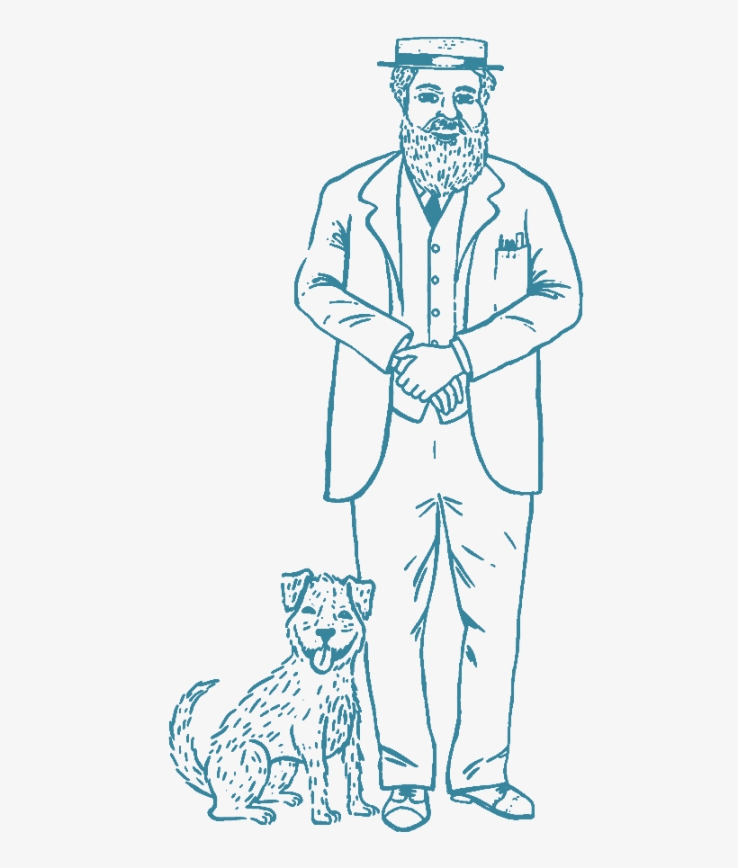 Charles Wicksteed And Jerry The Dog - Sketch, transparent png download