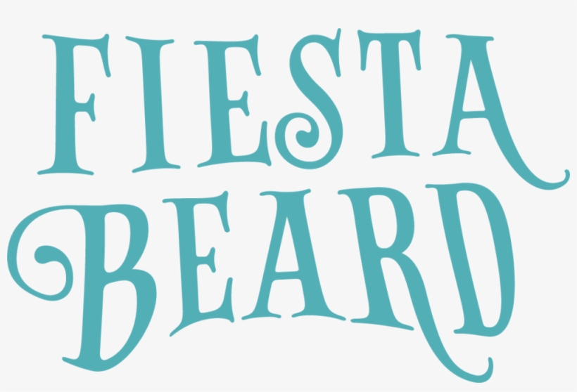 Fiesta Beard Words Only Logo - Poster, transparent png download