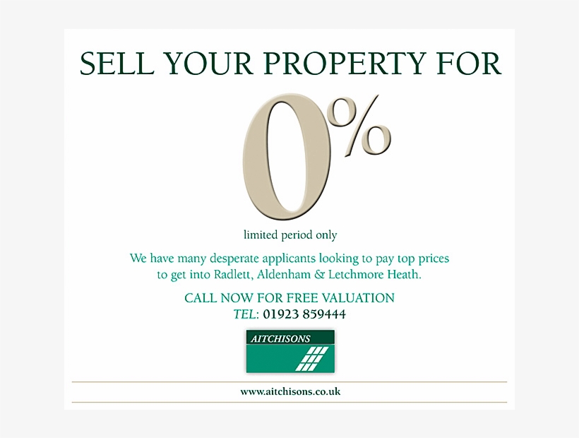 0% Estate Agency Promotion - Ludovic Balland, transparent png download