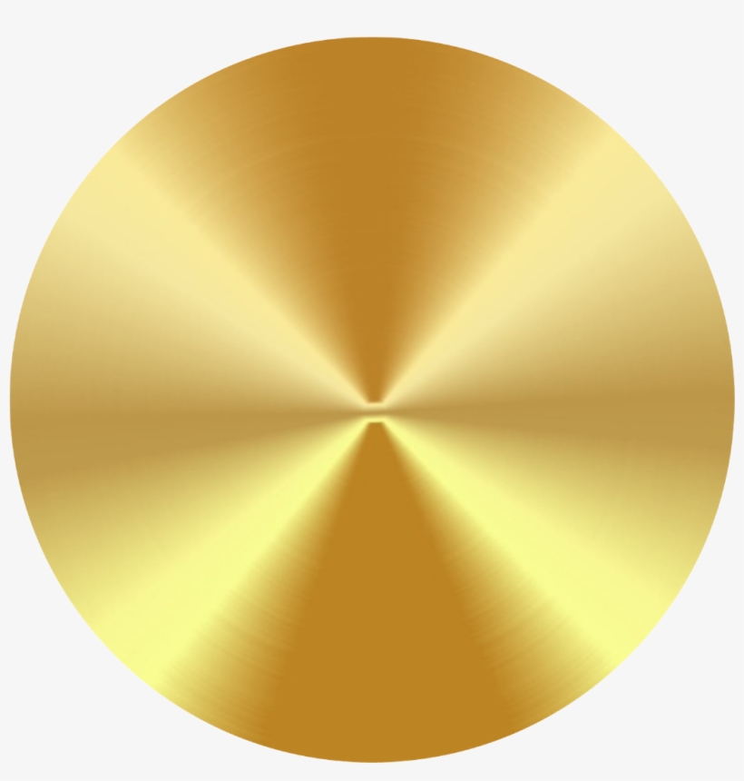 Circle Round Disc Gold Golden Coin - Circle, transparent png download