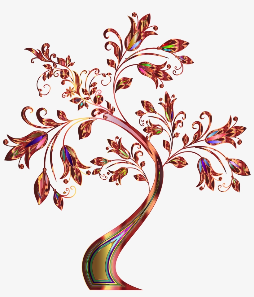 This Free Icons Png Design Of Floral Tree Supplemental, transparent png download