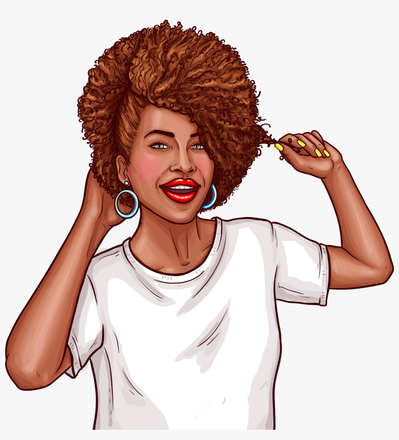 Woman Black Pop Art, transparent png download