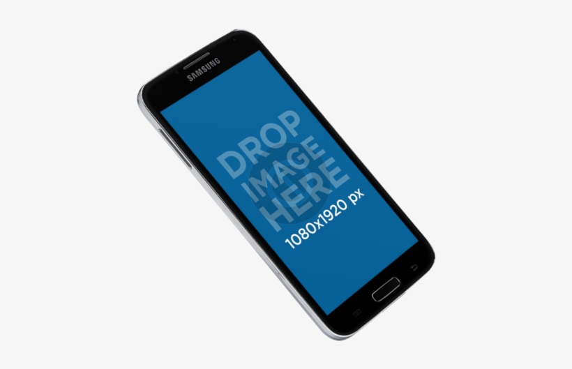 Png Mockup Of A Samsung Galaxy In Vertical Position - Samsung Galaxy, transparent png download