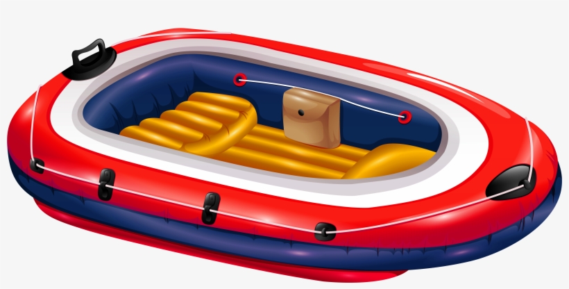Inflatable Boat Png Clip Art - Inflatable, transparent png download