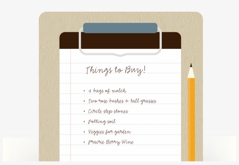 Create A Shopping List - Document, transparent png download