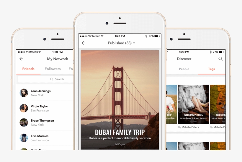 Photo Sharing Social Network App Design In Usa - Social Network App Design, transparent png download