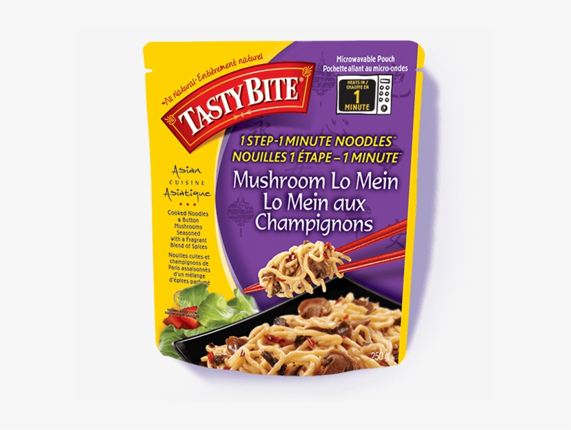 Tasty Bite Mushroom Lo Mein 285 G - Chinese Noodles, transparent png download