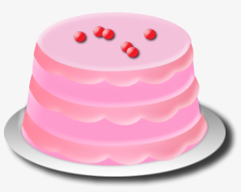 Cake Pink Birthday - Torte, transparent png download