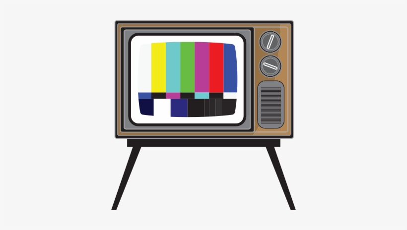 Retro Tv With Test Picture Free Vector And Png - Chair, transparent png download