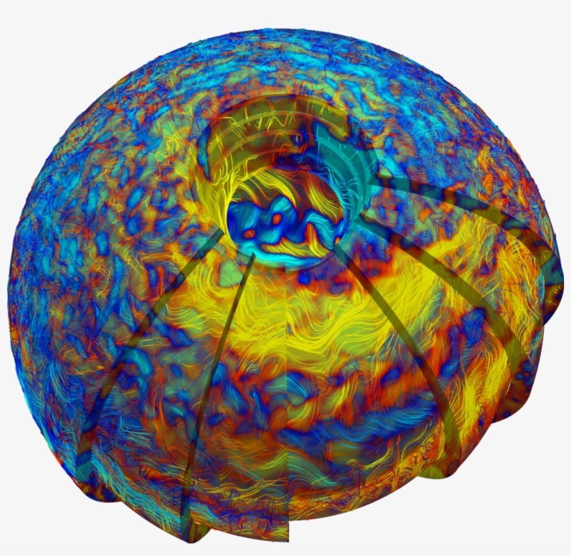 Computer Model Of The Magnetic Fields In A Fast Rotating, - Circle, transparent png download