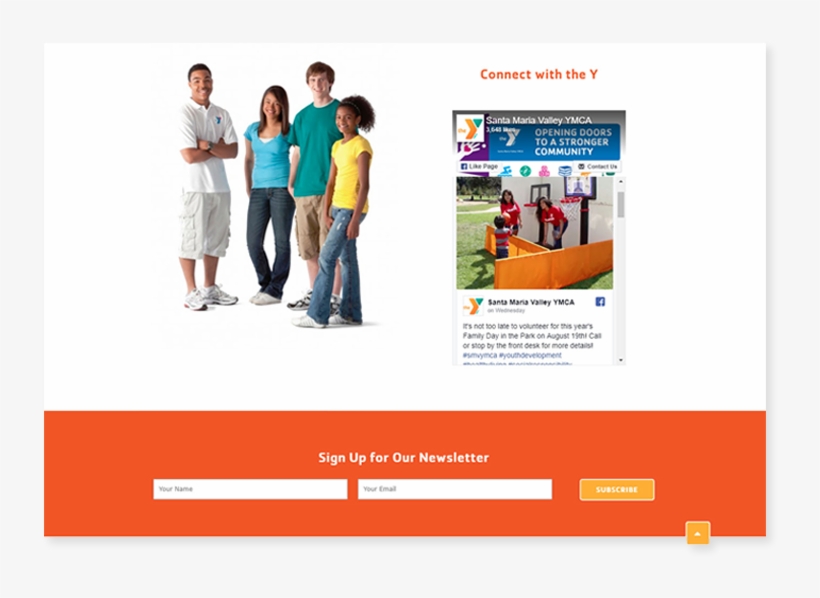 Fundly Newsletter Signup Morweb Integration Ymca - Ymca Middle School, transparent png download