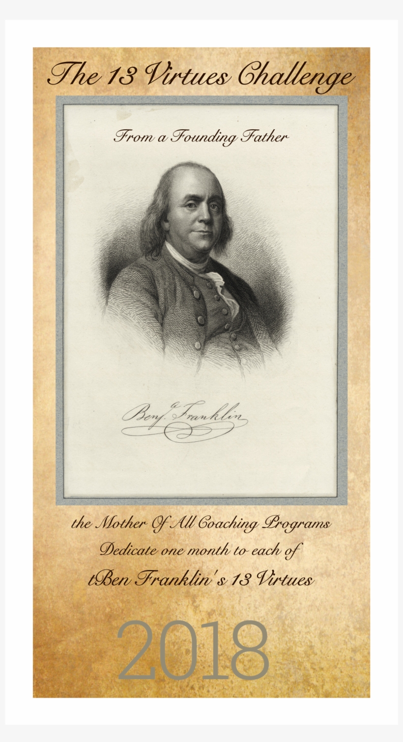Franklin's 13 Virtues Colonial Wall Calendar - Sketch, transparent png download