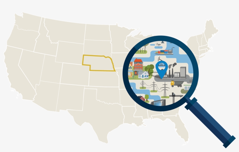Nebraska's Safest Cities - Map, transparent png download