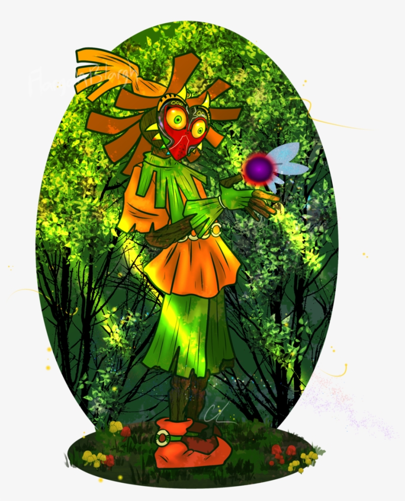 Daytime Version Of My Skullkid Drawing - Illustration, transparent png download