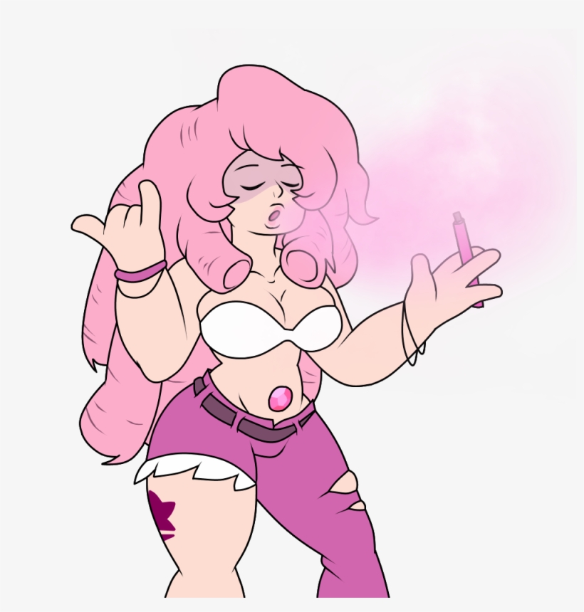 Clothing Hair Pink Woman Cartoon Face Facial Expression - Steven Universe Rose Male, transparent png download