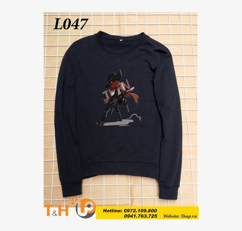 Áo Game Thu Đông Liên Minh Huyền Thoại In Hình Jhin - Long-sleeved T-shirt, transparent png download