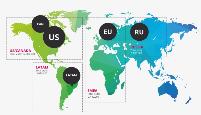 Contact Us - World Map Easy To Trace, transparent png download
