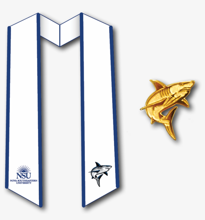Stole And Pin - Nova Southeastern Sharks, transparent png download