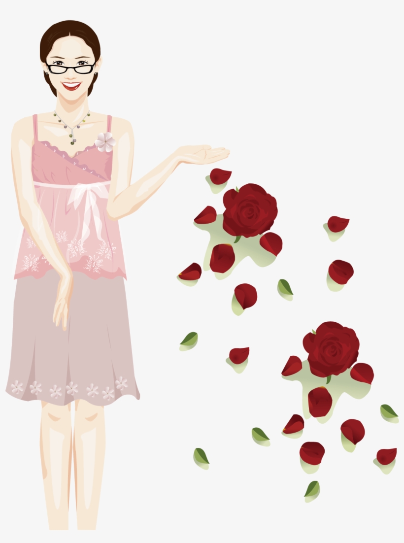 Clip Art Black And White Beauty Vector Women's Day - Illustration, transparent png download