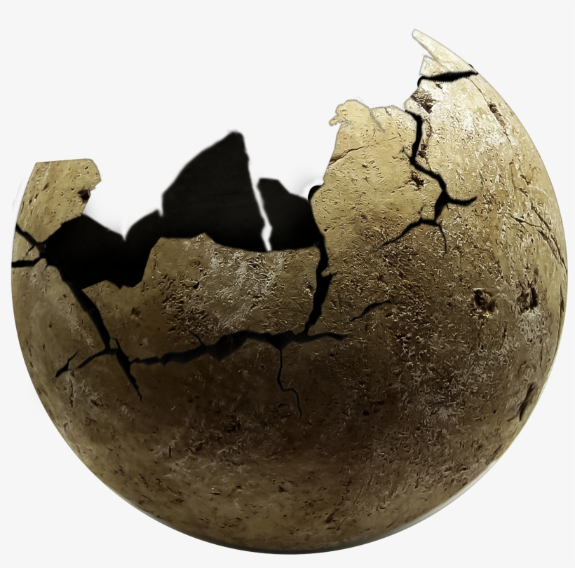 Go To Image - Cracked Stone Sphere, transparent png download
