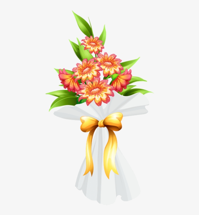 Free Png Download Bouquet With Flowers Png Images Background - Clipart Flowers Fancy, transparent png download