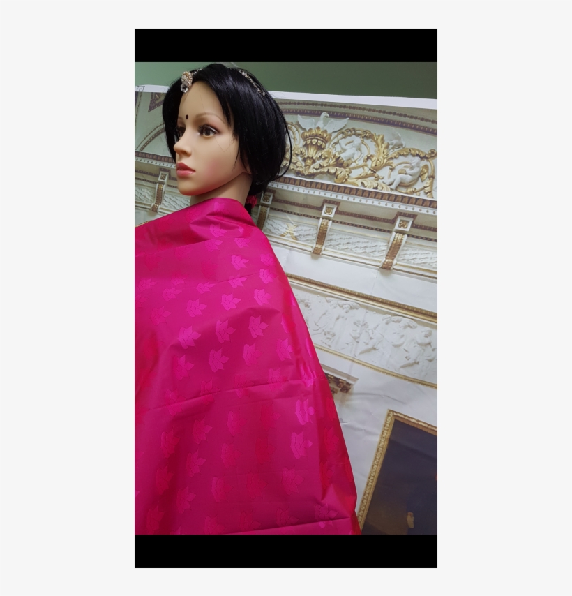 Silk Saree Pink Shade Pure Kanjee Silk - Sari, transparent png download