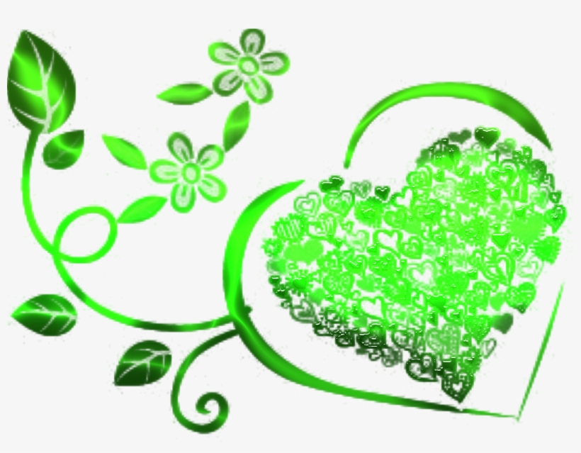 Green Heart By Madkan, transparent png download