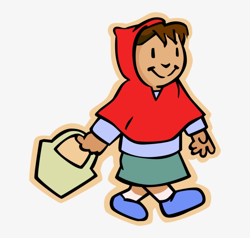 Vector Illustration Of Primary Or Elementary School - Mother Holding A Basket Clipart, transparent png download