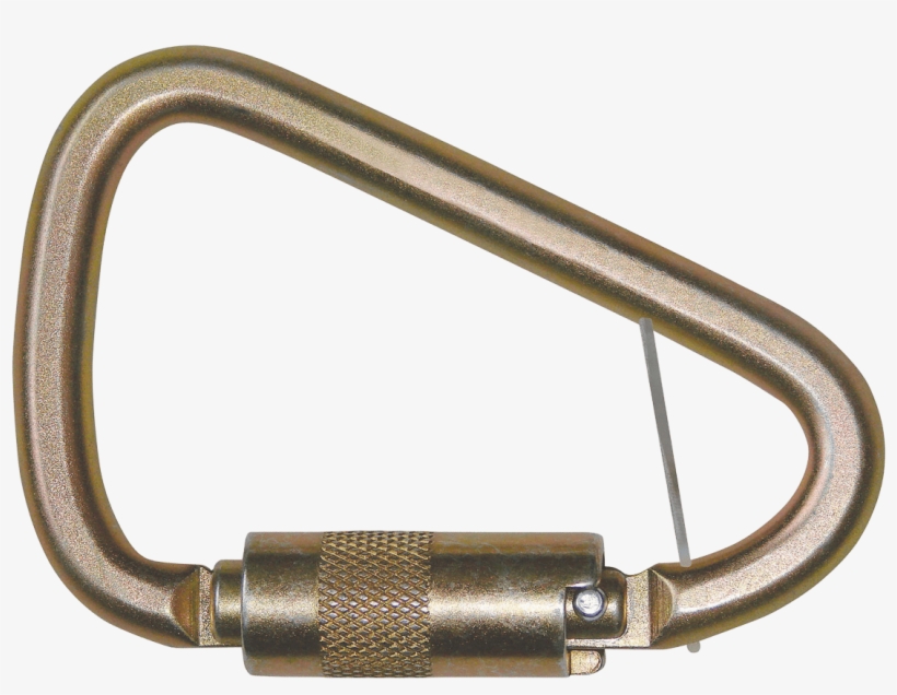 Medium Twist Lock Carabiner With 1″ Opening - Installing Fall Arrest Carabiner Locking, transparent png download