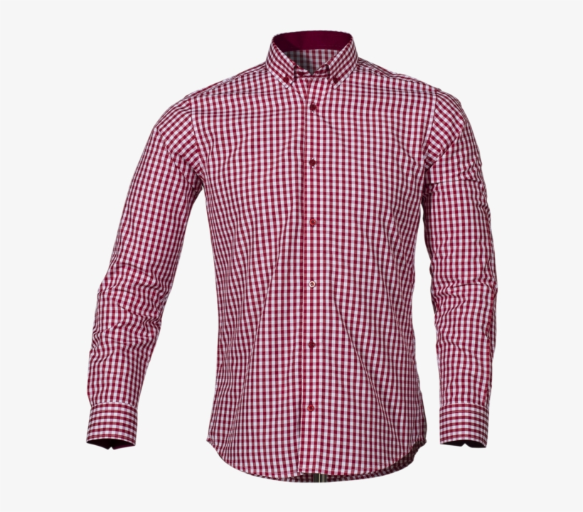 Camisa Cuadros Rojos Y Blancos - Formal Wear, transparent png download