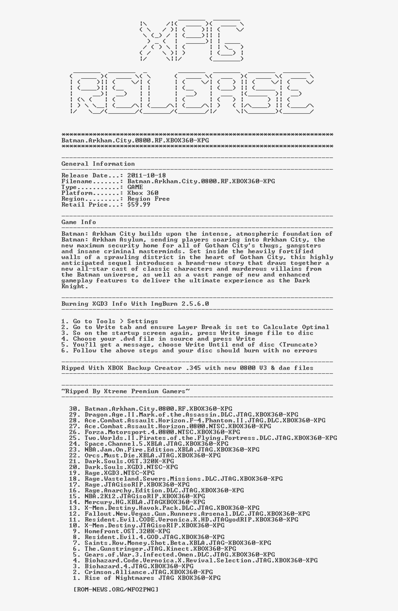 Batman - Arkham - City - 0800 - Rf - Xbox360-xpg - - Document, transparent png download