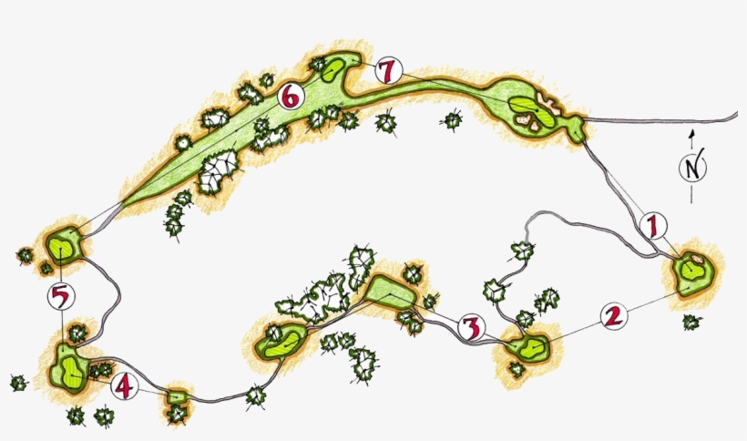 Mcveighs 7-hole Course At The Retreat And Links At - Motif, transparent png download