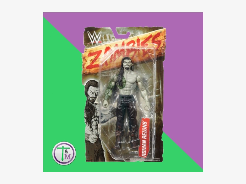 Zombie - Roman Reigns - £9 - - Wwe Zombies Roman Reigns Action Figure, transparent png download
