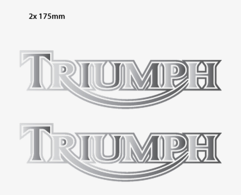 Set Of 2 Motorcycle Stickers - Triumph Motorcycle, transparent png download
