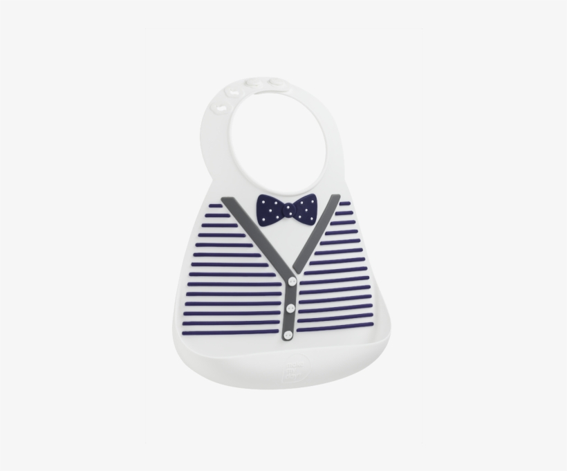 Make My Day, Baby Bib, Little Gentleman, Silicone Bib, - Hobo Bag, transparent png download