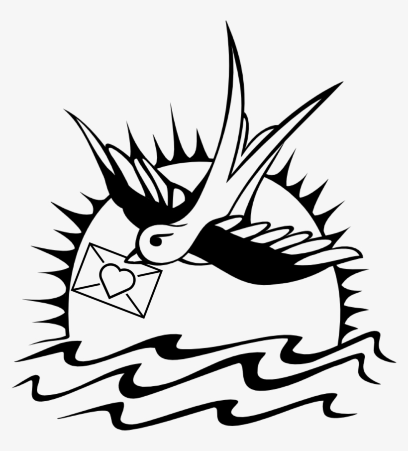 Right Sparrow - Jack Sparrow Bird Tattoo, transparent png download