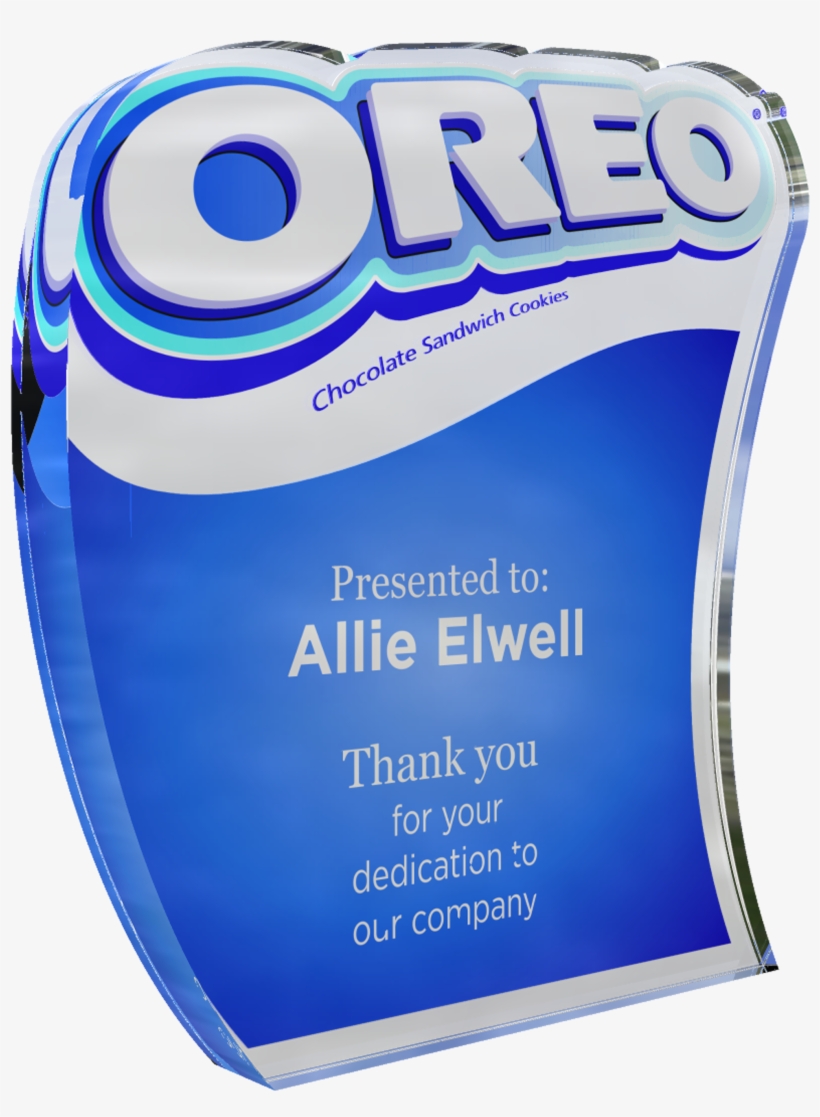 Acrylic Awards, Corporate Awards, Crystal Trophies - Oreo, transparent png download